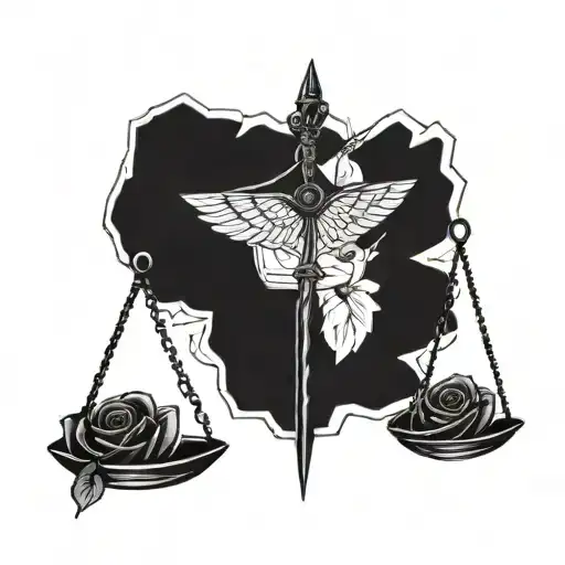 Roses Scales Of Justice