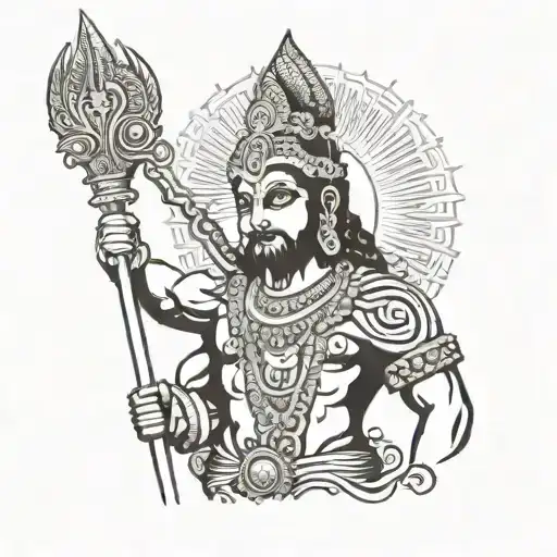 God Murugan With His Spear