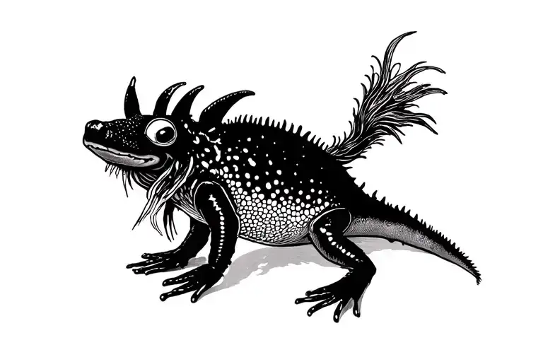 Stevie Nicks As An Axolotl Dancing