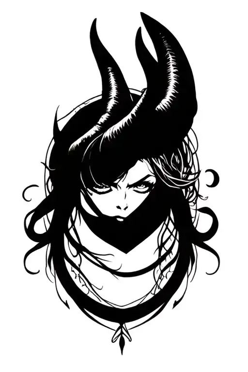 Devil Horns And Positive Life Intertwined