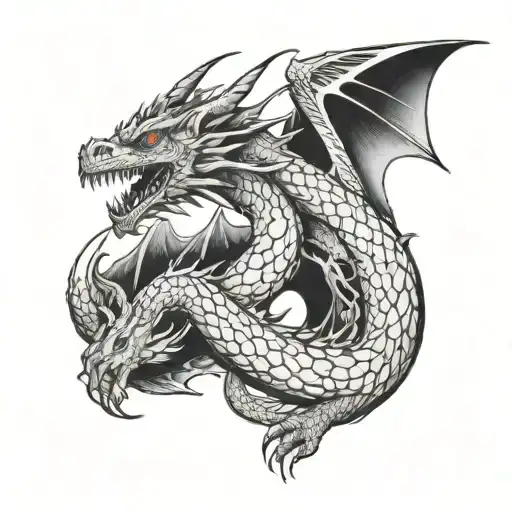 Dragon Emerging From