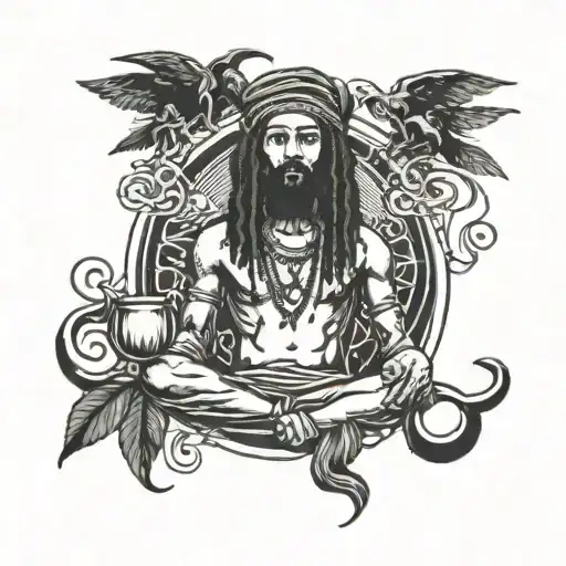 Rastaman Holding Libra Zodiac Sign