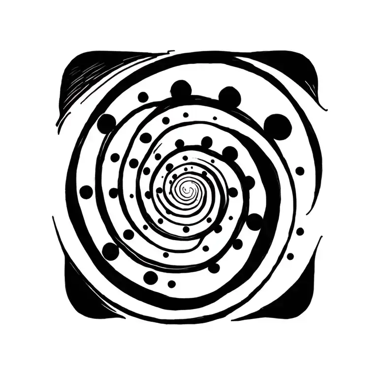 13 Dots In A Spiral