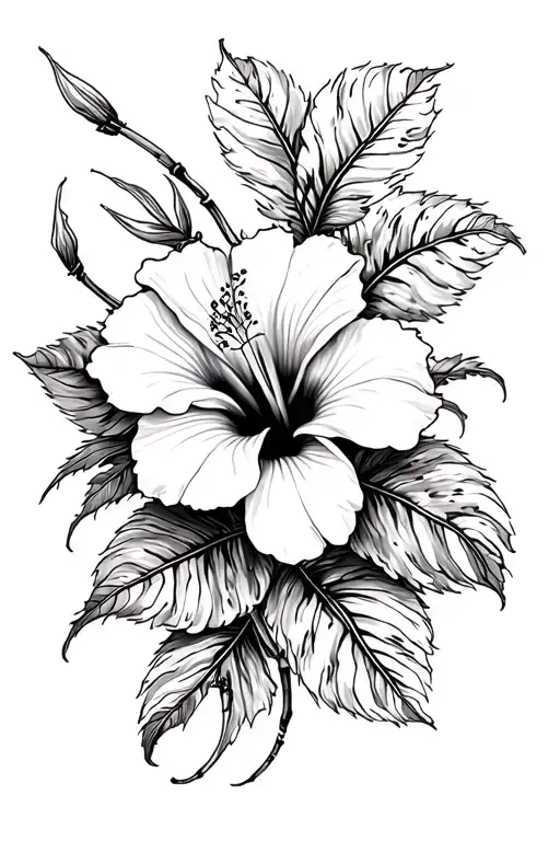 Spider Hibiscus Flower With Cheetah Prints