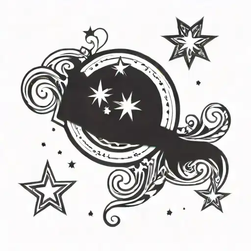 Neda Symbol Made With Stars