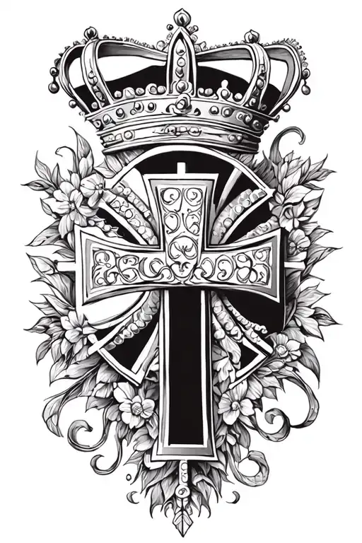 Portuguese Crown Cross