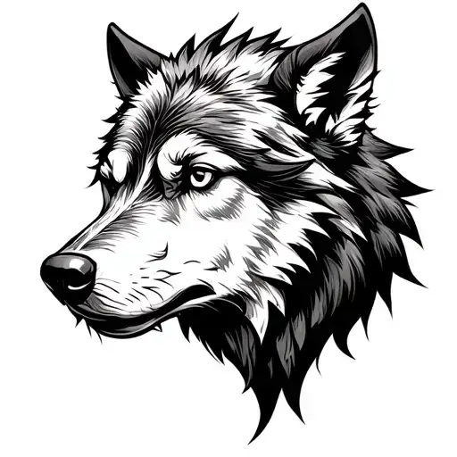 Viking Wolf Side Profile