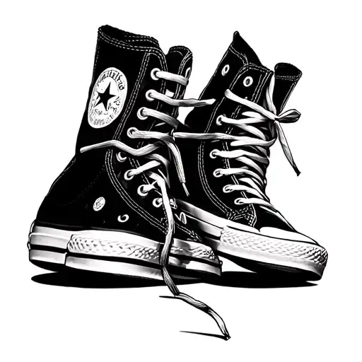 Chuck Taylor Shoes Made Up Of Keyboard Keys