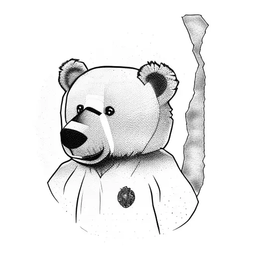 Teddy Bear With Cracks