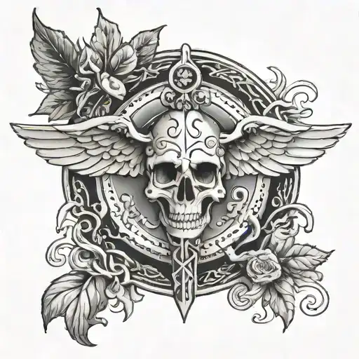 Make A Caduceus Tattoo In Sigilism Style
