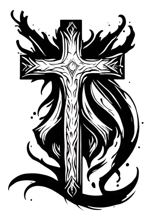 Cross Tattoo Design