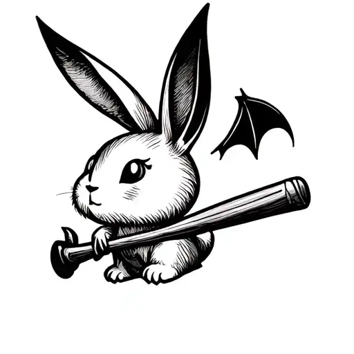 Playboy Bunny With A Bat Wings