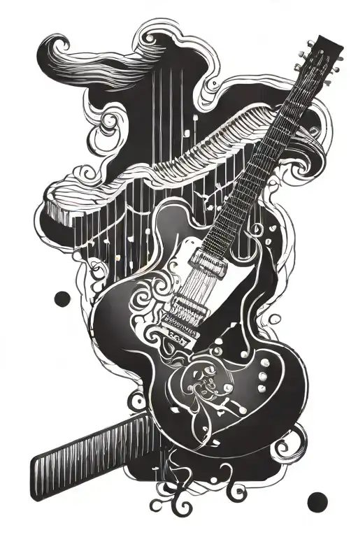 Guitar And Piano Keys