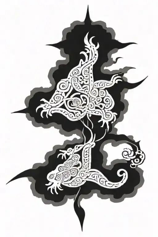 Slavic Dotwork Tattoo Style
