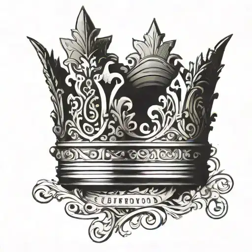 Crown With Name Under It