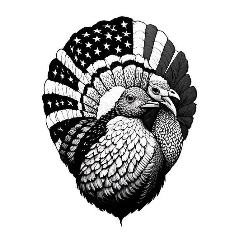 American Flag Turkey Deer
