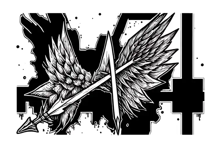 Hunting Arrow With Ekg Lines