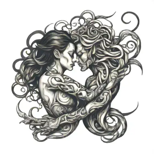 Fade Into You Bodies Intertwined In Two