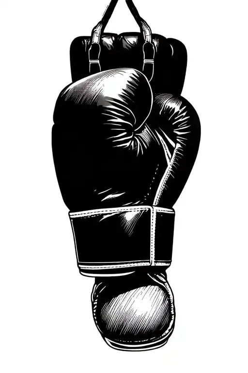Hanging Boxing Gloves