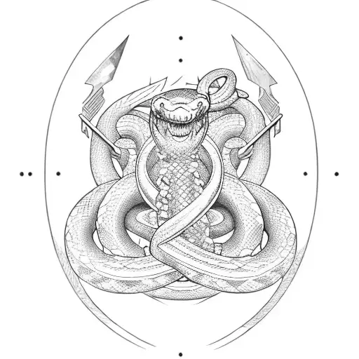 Brother Who Almost Dies From Glass Brake With Sword And Snake