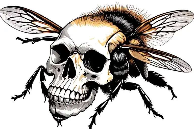 Bee With Skull Thorax