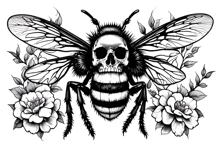 Bee With Skull Thorax