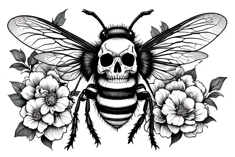 Bee With Skull Thorax