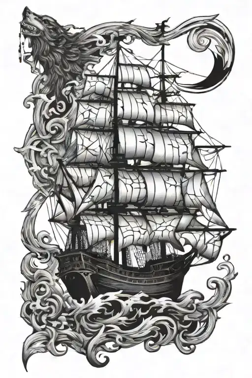 Wolf Crows Drakkar Ship
