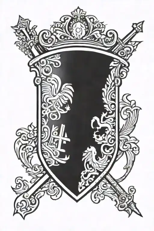 Haitian Flag Shield