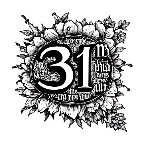 Roman Numbers May 31St With Bible Verse In The Bottom