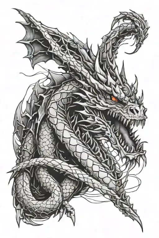 Cybernetic Dragon Wrapped