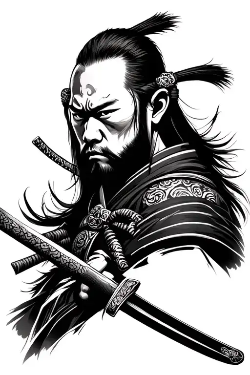 Samurai With Katana