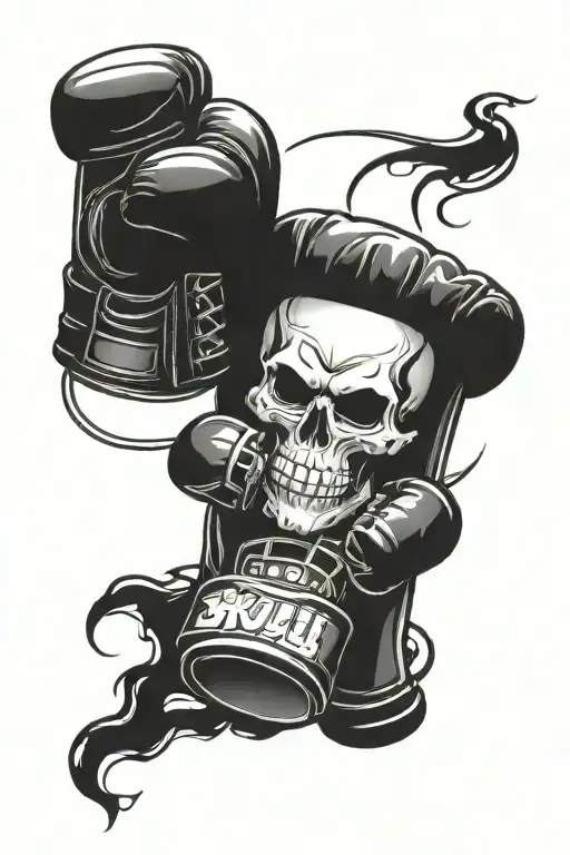 Skull Boxing Gloves