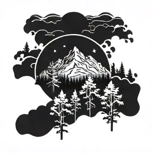 Mountain With Trees