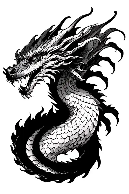 Dragon Highlighted Scales Meaningful