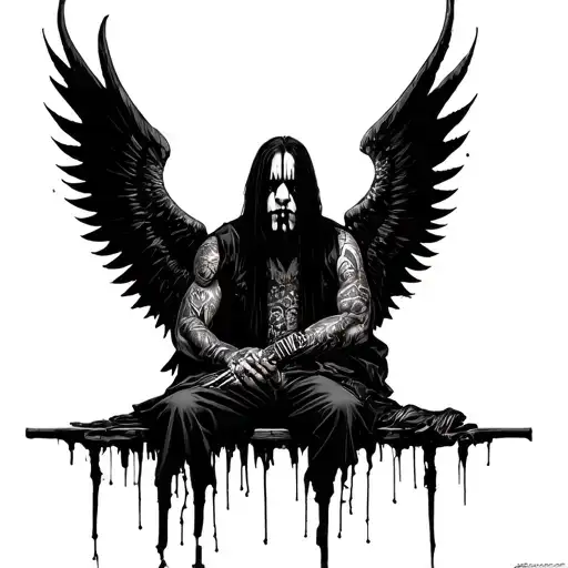 Joey Jordison With Dark Wings