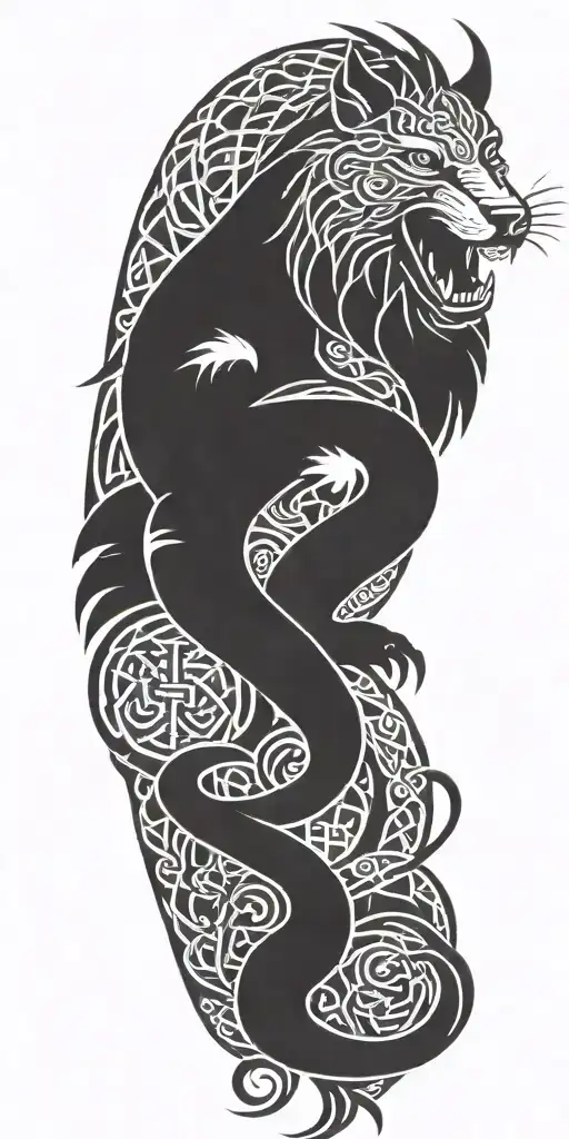 Nordic Knotwork Animals