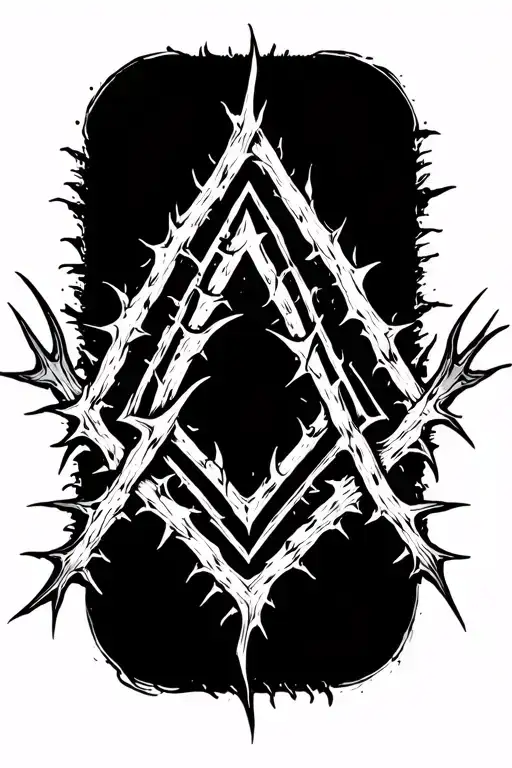 Thorns Triangle Enclosed By Circle