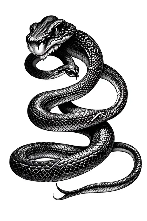 Coverup Gothic Style Snake