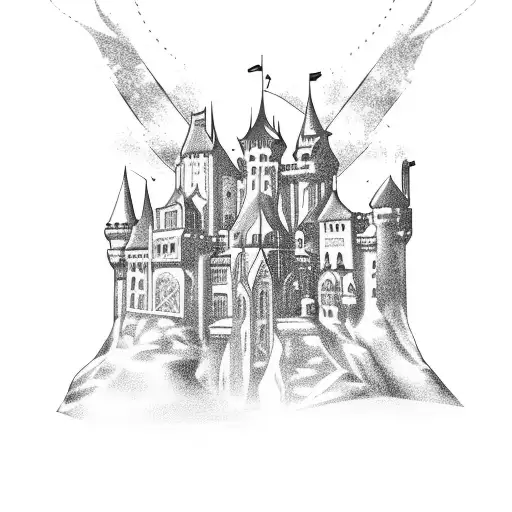 Gothic Castle But Futuristic