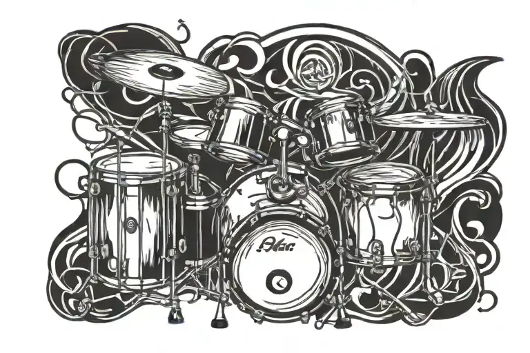 Drum Set Intertwined