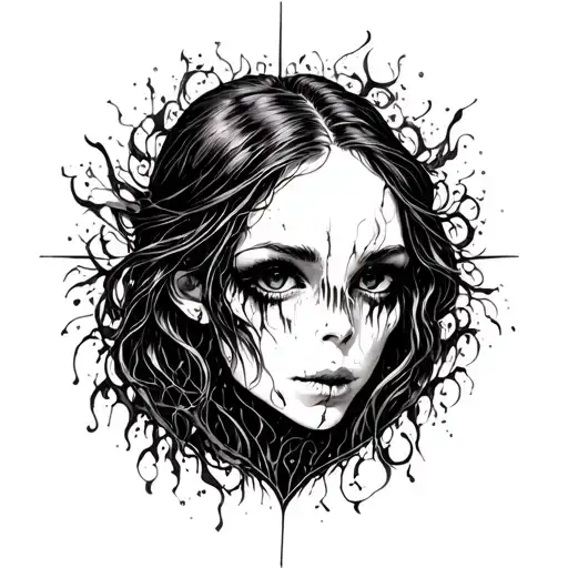 Female Ghost Emerging