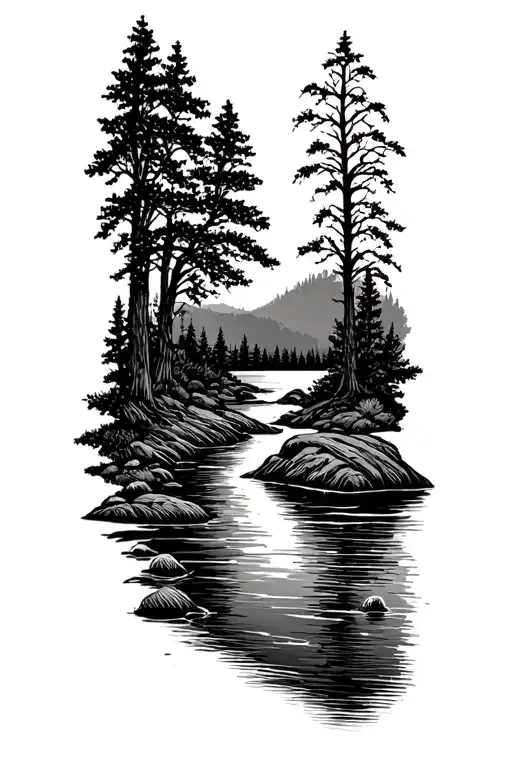 Outdoor Scene Featuring A River