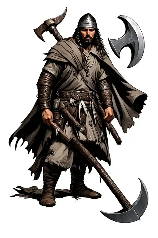 Connor Kenway Con Un Tomahawk Axe