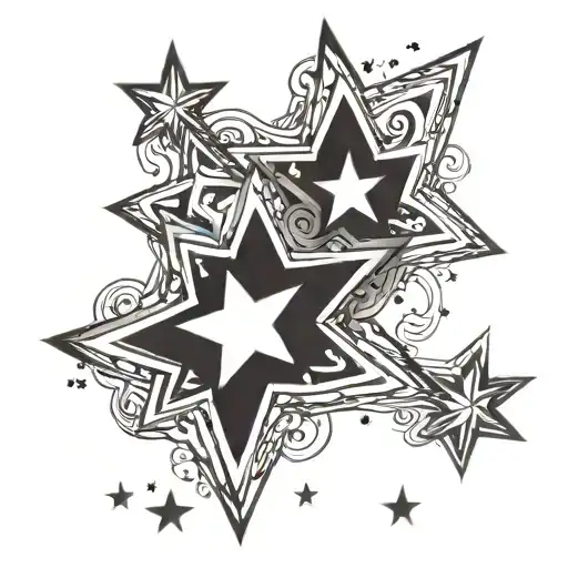 Stars Forming The Shape