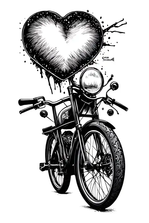 Bike Love Heart