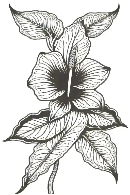Anthurium Clarinervium Cyber Tribal
