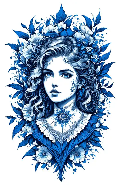 Blue And White Comette