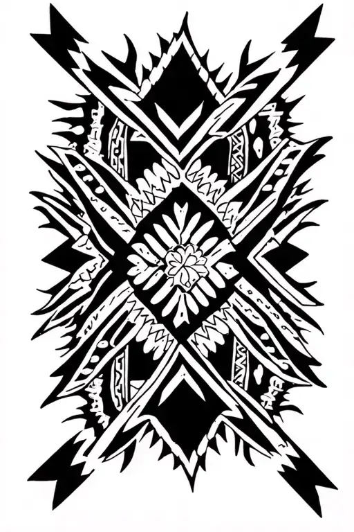 Forearm Mexican Aztec Mix With Tribal