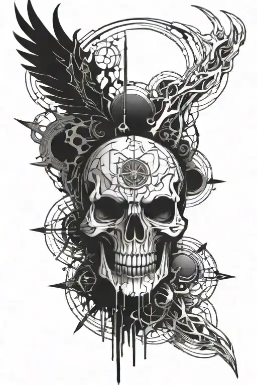 Cybersigilism Tattoo Design